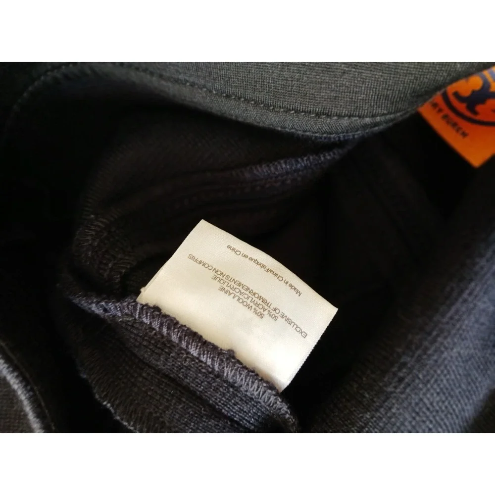 Tory Burch Wool Blend Ponte Knit Pencil‎ Skirt Navy XS Extra Small Career